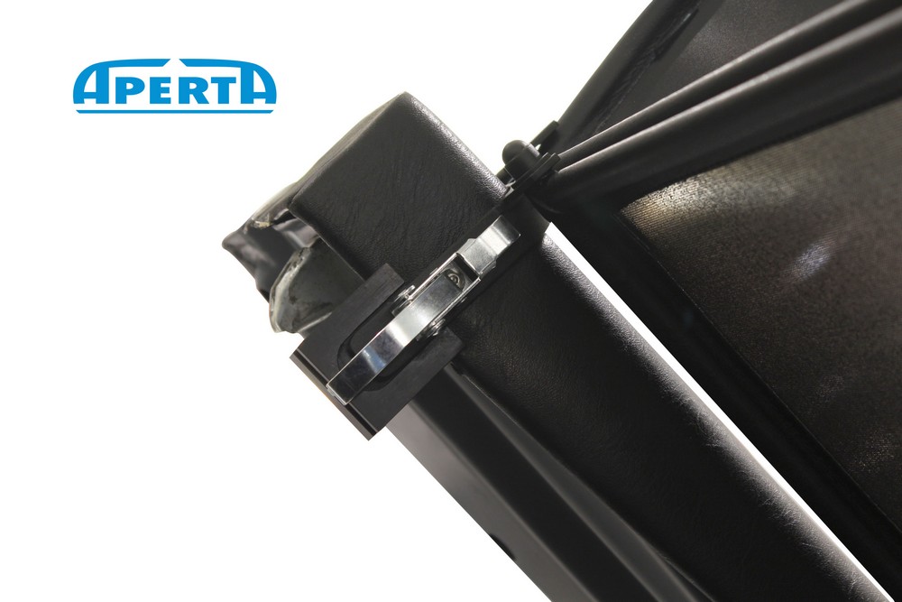 MB9SLCD Cabriolet wind deflector Mercedes-Benz SL (R107) 1971-1989 Black (5)