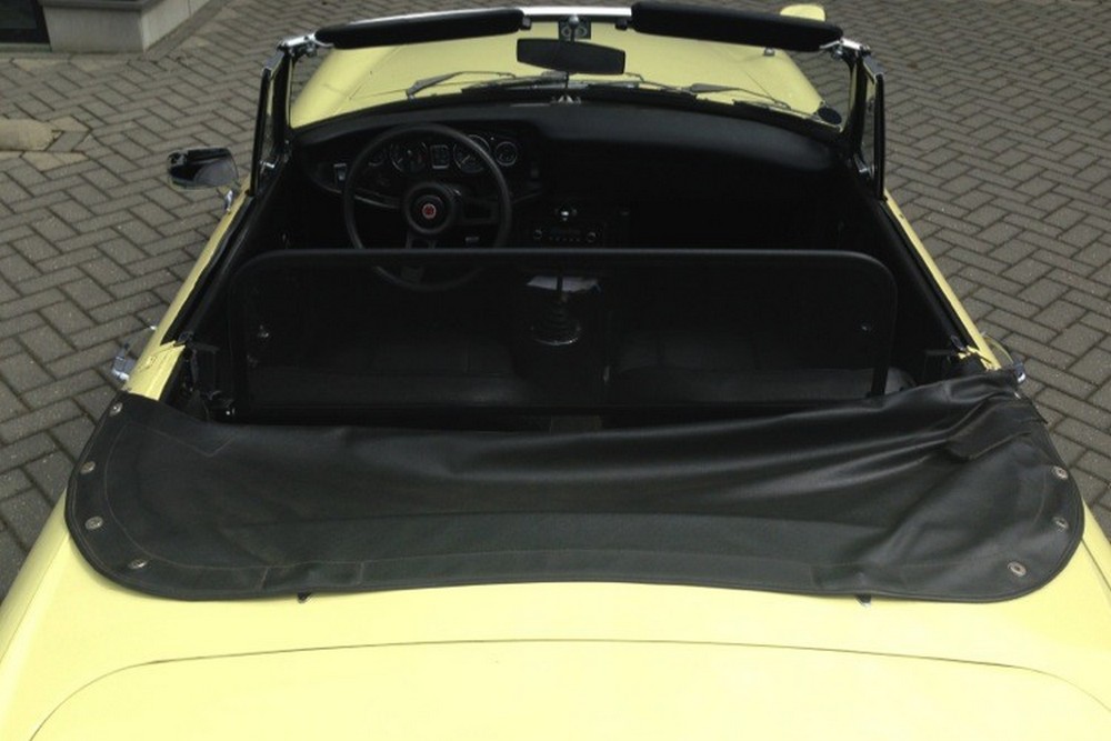 MG3MGBCD Cabriolet wind deflector MG RV8 1993-1996 Black (9)
