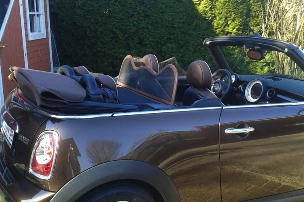 MIN4MICD Cabriolet wind deflector Mini Cabriolet (R57 - Mk II) 2009-2016 Brown (2)