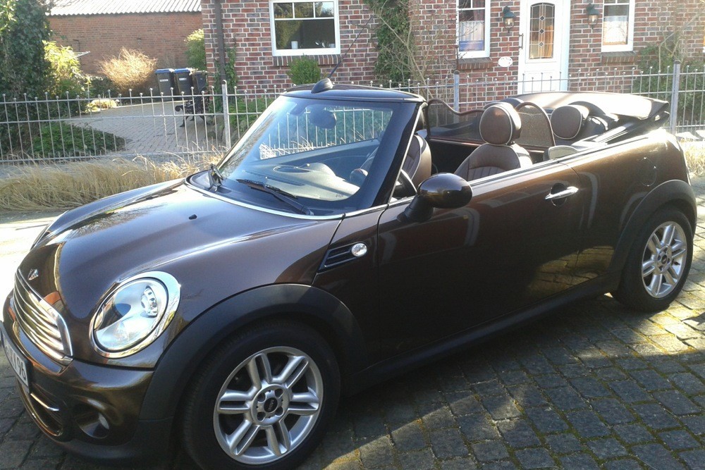 MIN4MICD Cabriolet wind deflector Mini Cabriolet (R57 - Mk II) 2009-2016 Brown (4)