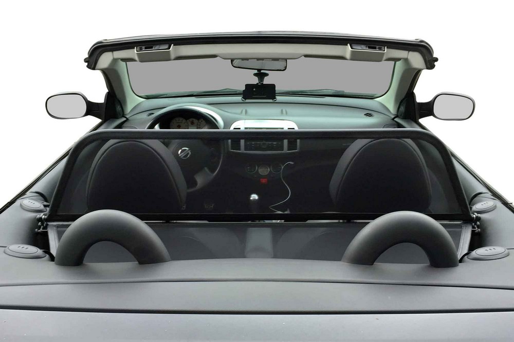 NIS1MICD Cabriolet wind deflector Nissan Micra C+C (K12) 2006-2010 Black (5)