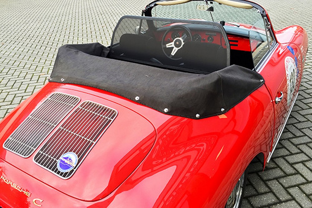 POR1356CD Cabriolet wind deflector Porsche 356 Speedster 1950-1965 Black (8)