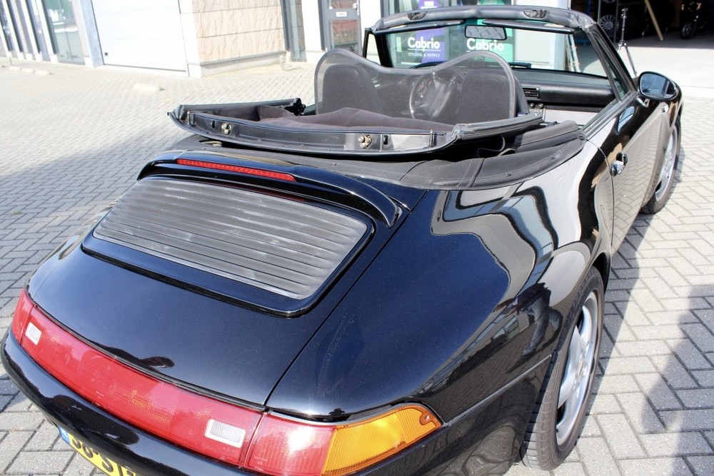 POR1911CD Cabriolet wind deflector Porsche 911 Cabriolet (993) 1993-1998 Black (4)