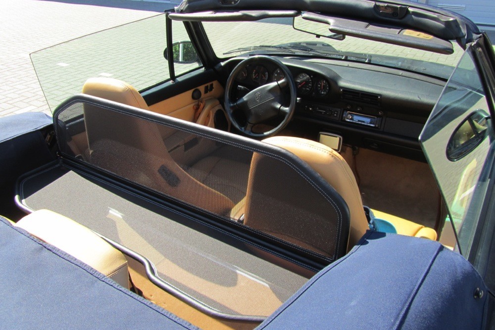 POR1911CD Cabriolet wind deflector Porsche 911 Cabriolet (993) 1993-1998 Black (8)