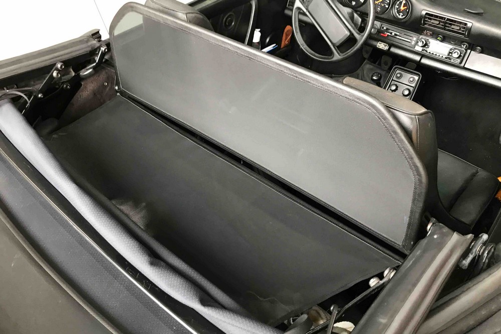 POR191CD Cabriolet wind deflector Porsche 911 Cabriolet (964) 1989-1992 Black (10)