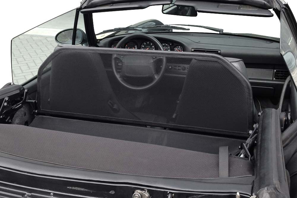 POR191CD Cabriolet wind deflector Porsche 911 Cabriolet (964) 1989-1992 Black (4)