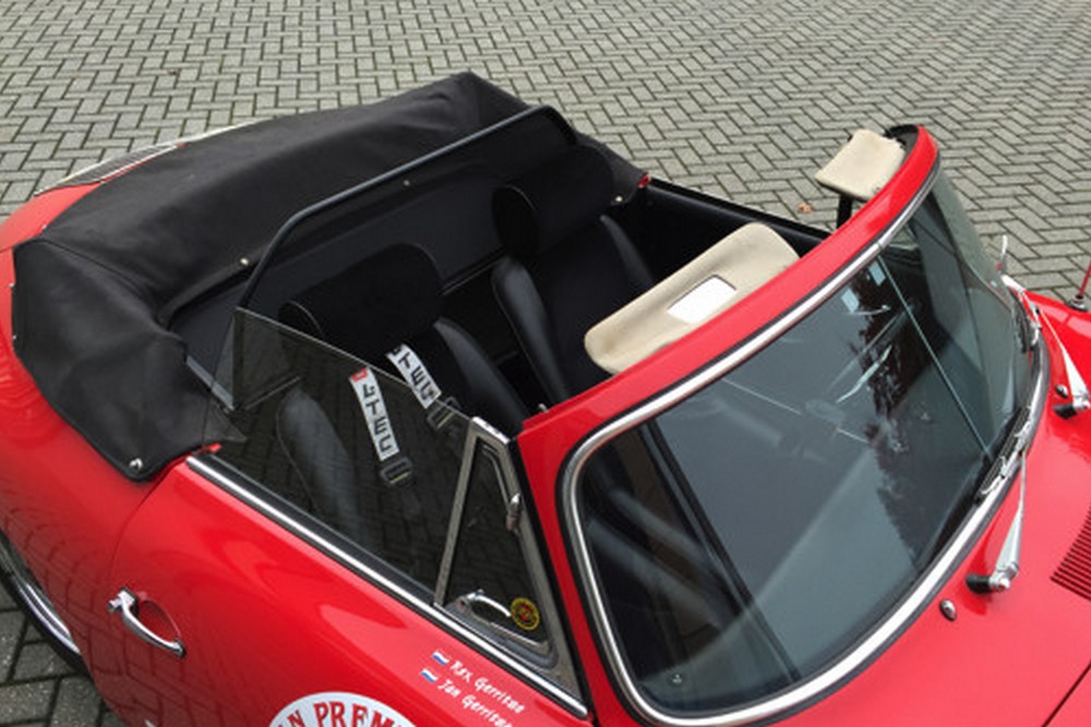 POR2356CD Cabriolet wind deflector Porsche 356 Speedster 1950-1965 Black (5)