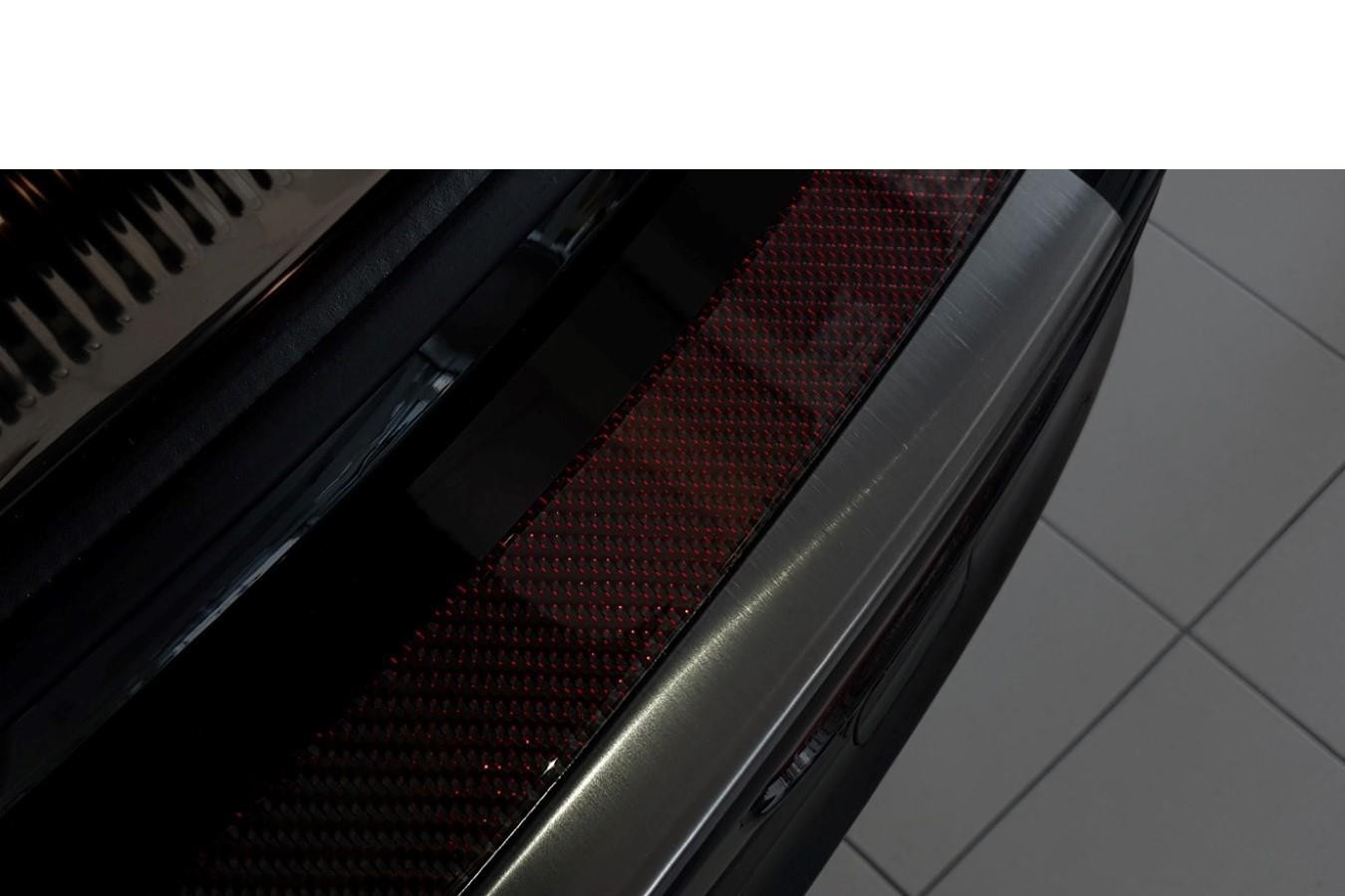 Protection de seuil de coffre Audi Q5 (8R) 2008-2017 acier inox anthracite - carbone