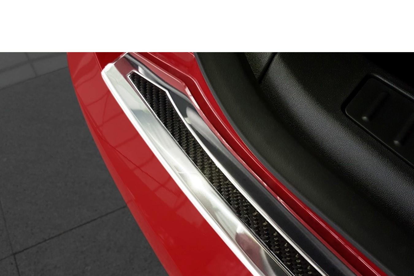 Bumperbeschermer geschikt voor Tesla Model S 2012-heden 5-deurs hatchback RVS - carbon