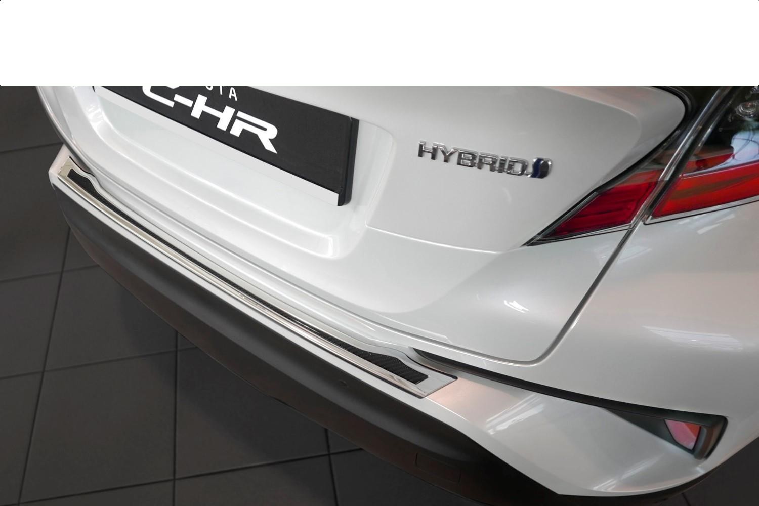 Ladekantenschutz passend für Toyota C-HR 2016-2023 Edelstahl - Carbon