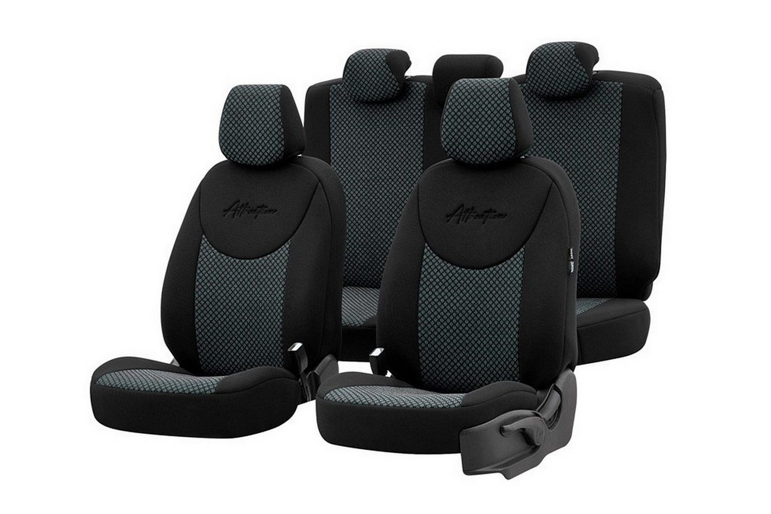 Seat covers universal Attraction Black - Grey