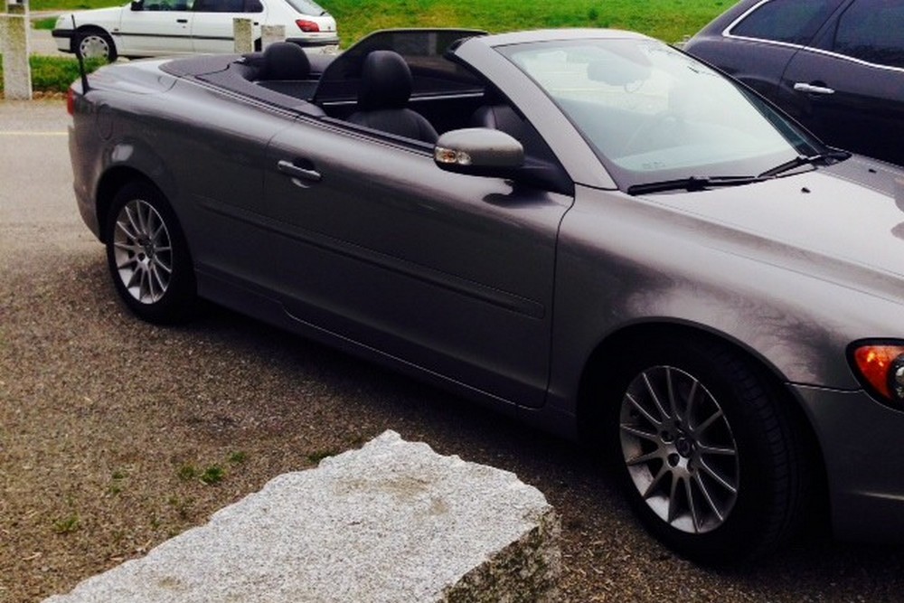 VOL6C7CD Cabriolet wind deflector Volvo C70 II 2006-2013 Grey (7)