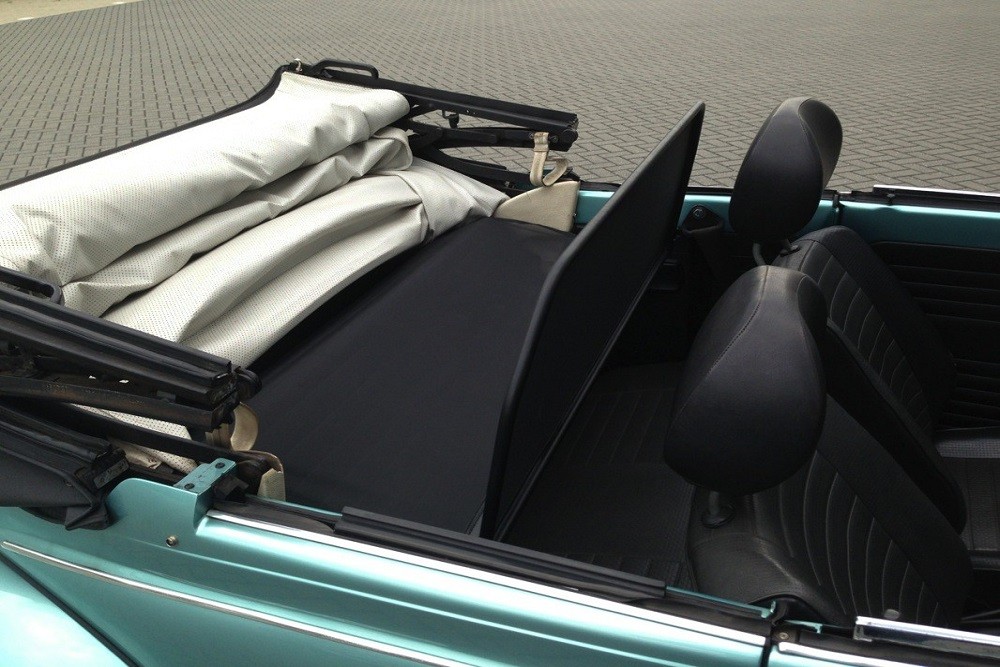 VW1BECD Cabriolet wind deflector Volkswagen Beetle (1302 / 1303) 1968-1981 Black (7)
