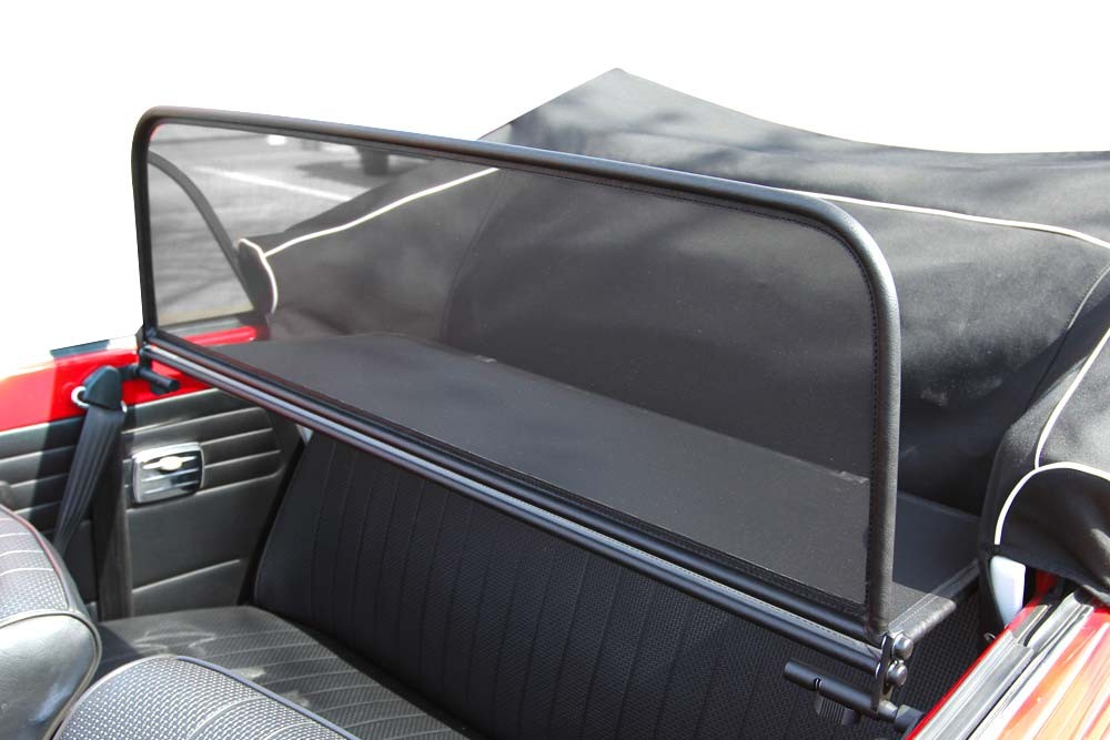 VW3BECD Cabriolet wind deflector Volkswagen Beetle (1302 / 1303) 1968-1981 Black (2)