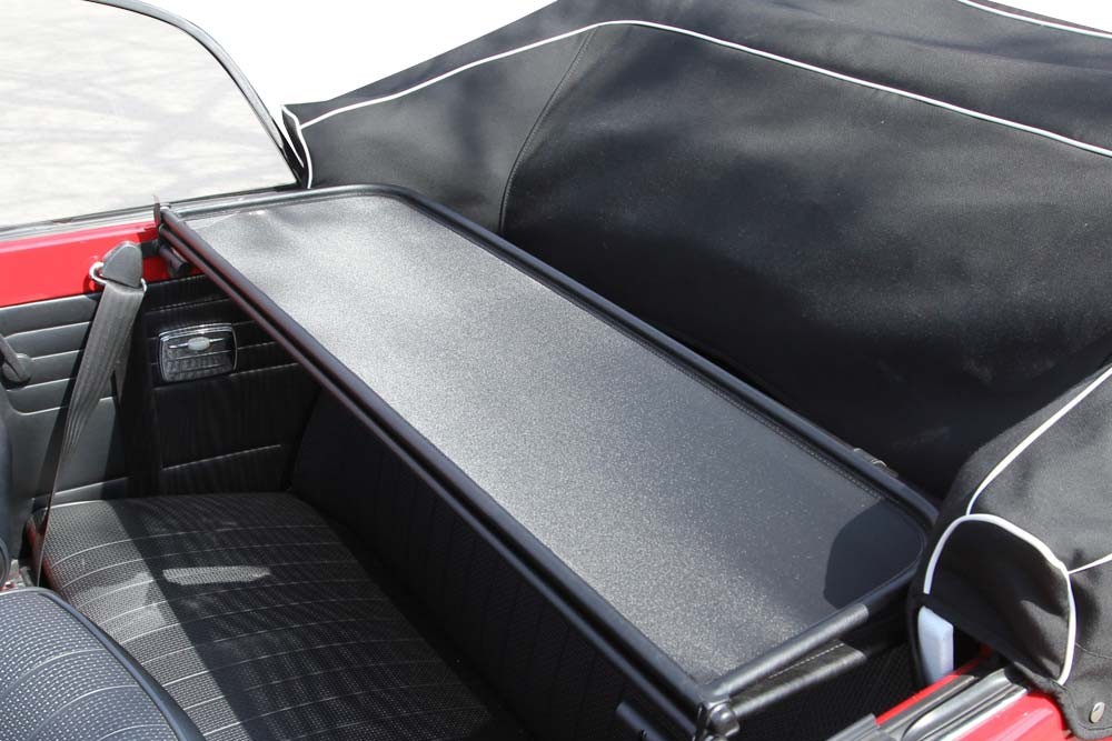 VW3BECD Cabriolet wind deflector Volkswagen Beetle (1302 / 1303) 1968-1981 Black (3)