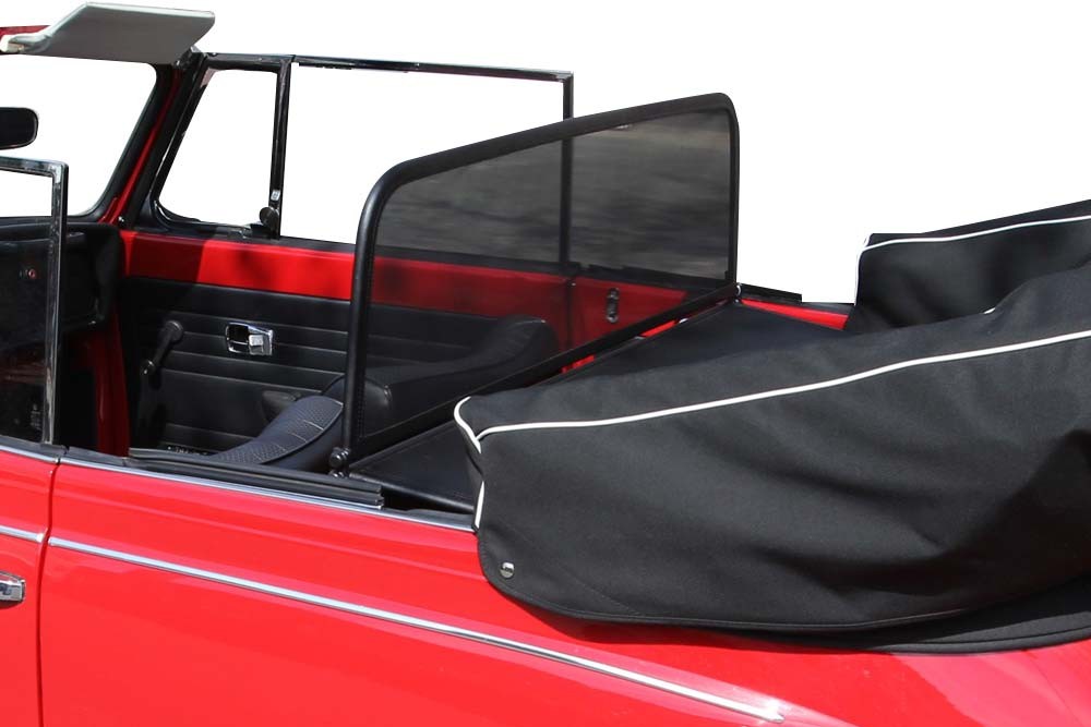 VW3BECD Cabriolet wind deflector Volkswagen Beetle (1302 / 1303) 1968-1981 Black (4)