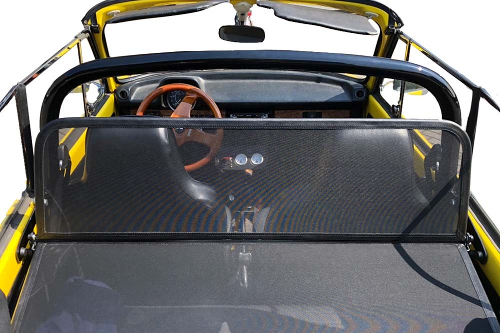 VW3BECD Cabriolet wind deflector Volkswagen Beetle (1302 / 1303) 1968-1981 Black (6)
