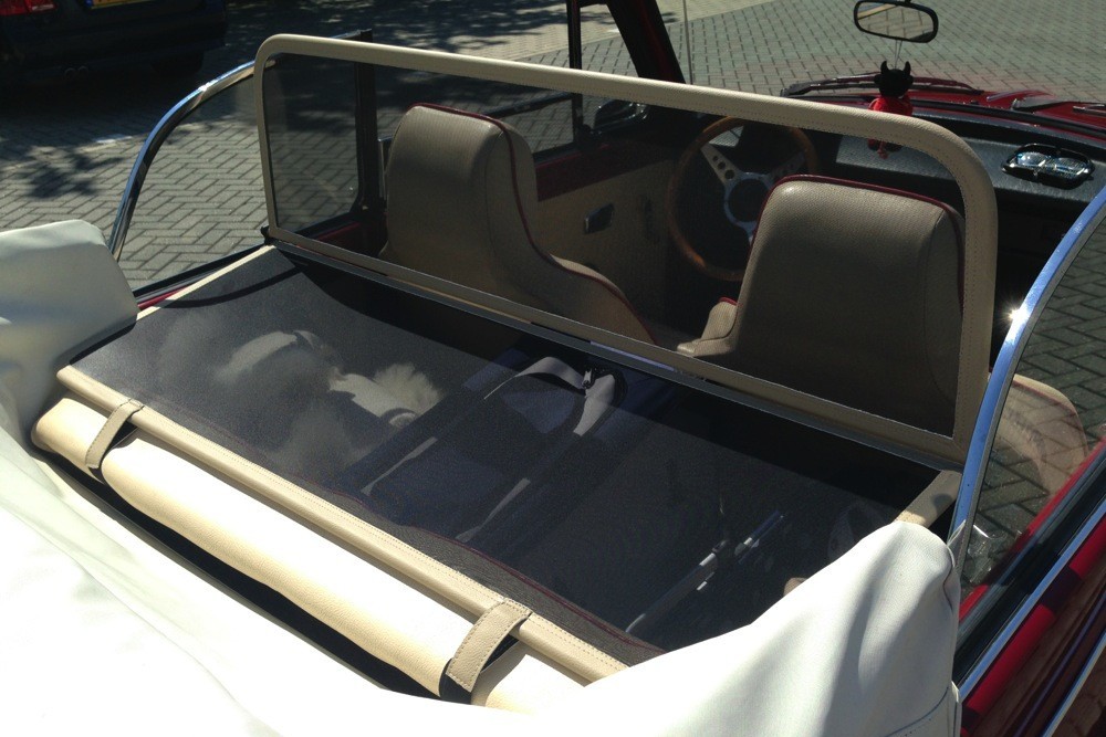 VW4BECD Cabriolet wind deflector Volkswagen Beetle (1302 / 1303) 1968-1981 Beige (5)