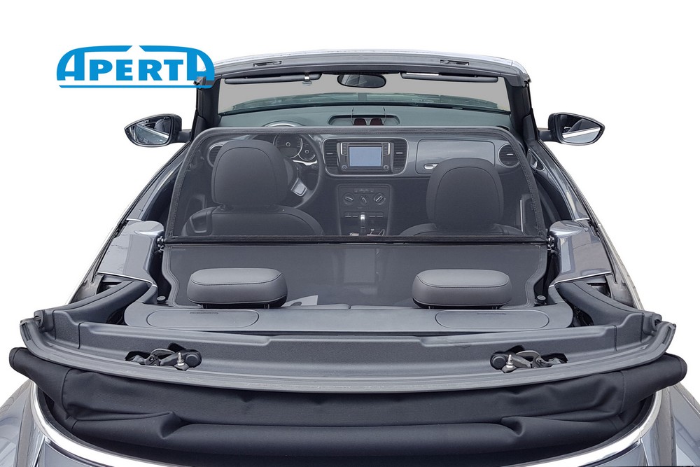 VW5BECD Cabriolet wind deflector Volkswagen Beetle (A5) 2011-present Black (10)