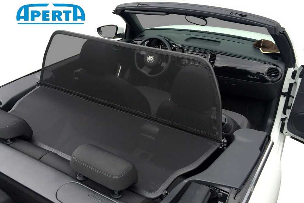 VW5BECD Cabriolet wind deflector Volkswagen Beetle (A5) 2011-present Black (12)