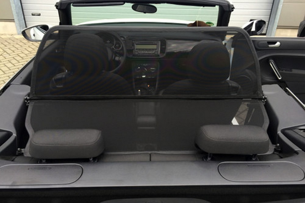 VW5BECD Cabriolet wind deflector Volkswagen Beetle (A5) 2011-present Black (3)