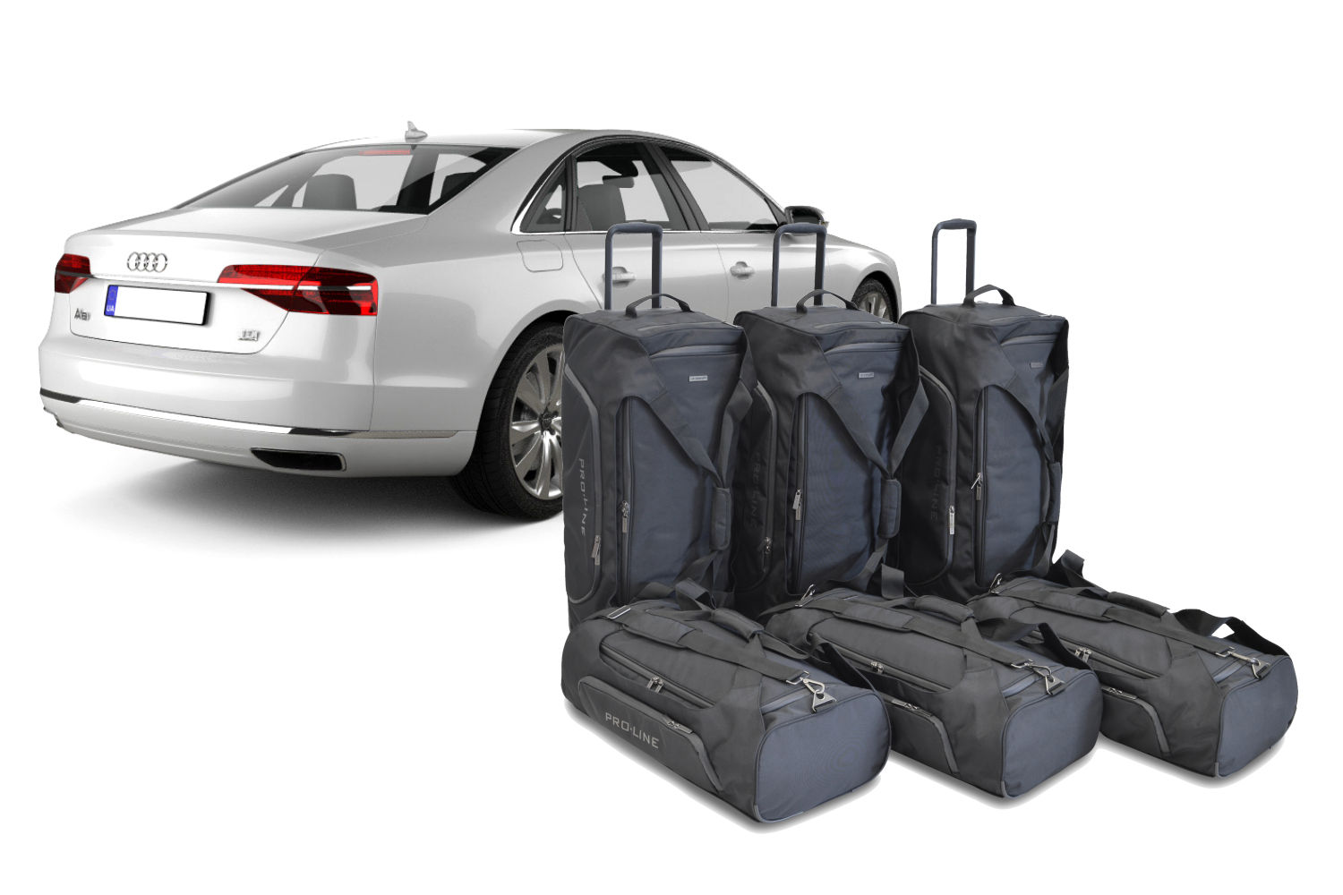 Set de sacs de voyage convient à Audi A8 (D4) 2013-2017 4 portes tricorps Pro.Line