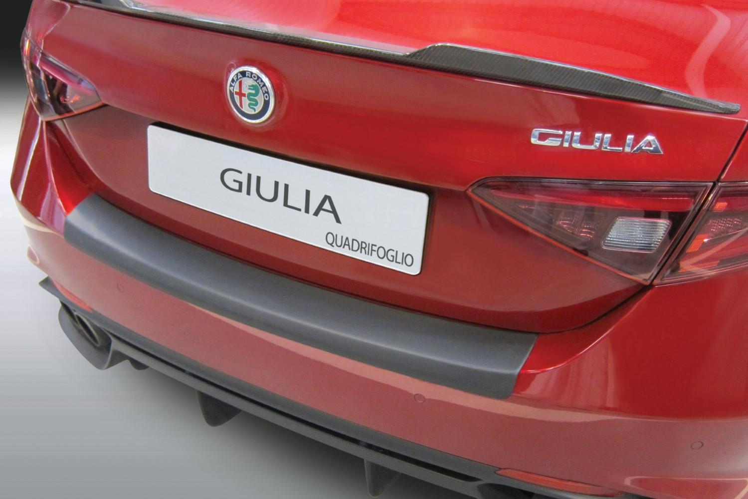 Protection de seuil de coffre Alfa Romeo Giulia Quadrifoglio (952) 2016-présent 4 portes tricorps ABS - noir mat