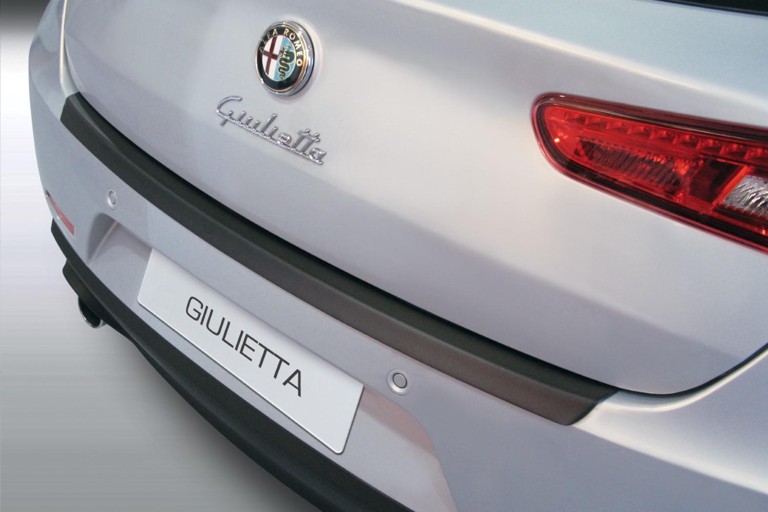Rear bumper protector suitable for Alfa Romeo Giulietta 2010-2020 3 & 5-door hatchback ABS - matt black