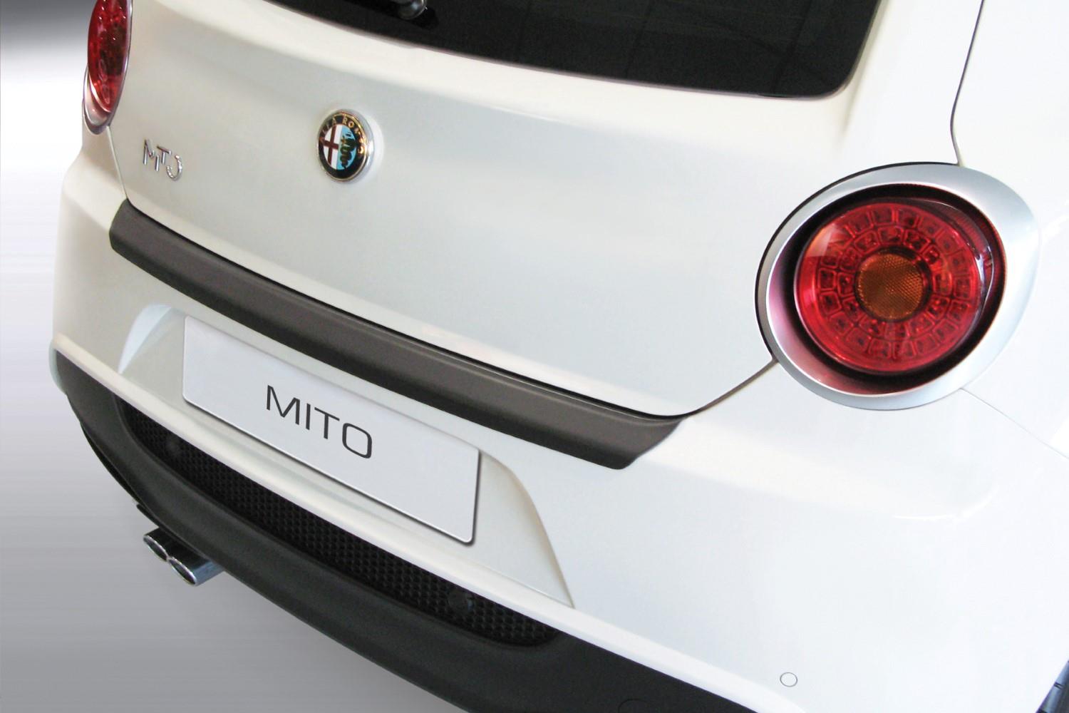 Protection de seuil de coffre Alfa Romeo Mito 2008-2018 3 portes bicorps ABS - noir mat