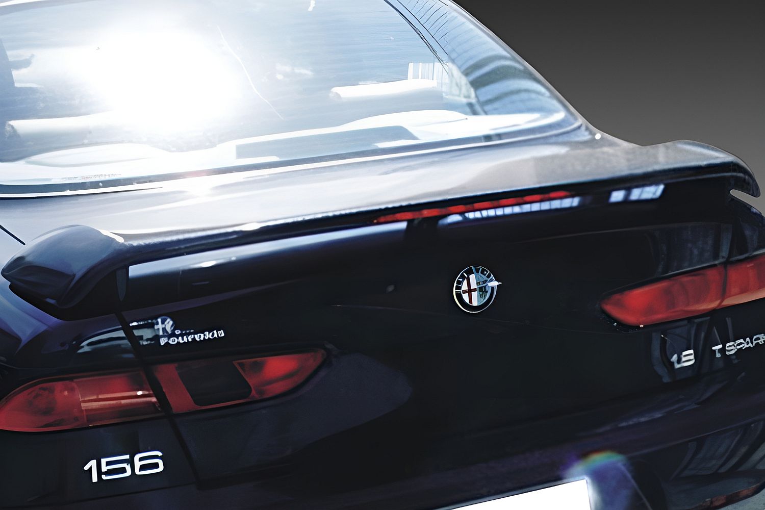 Boot spoiler suitable for Alfa Romeo 156 1997-2007 4-door saloon