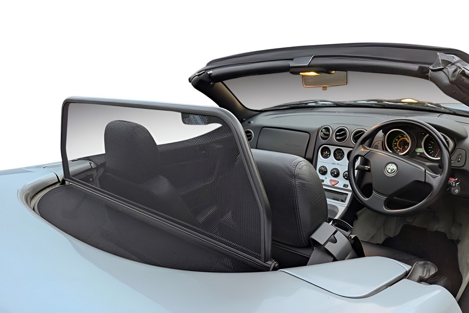 Wind deflector suitable for Alfa Romeo Spider (916) 1995-2006 Black (ALF3SPCD) (2)