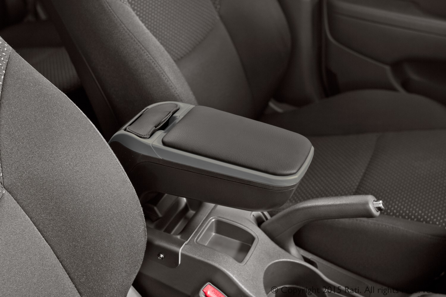 Armrest Toyota GT86 2012-2021 Armster 2 vegan leather with silver frame