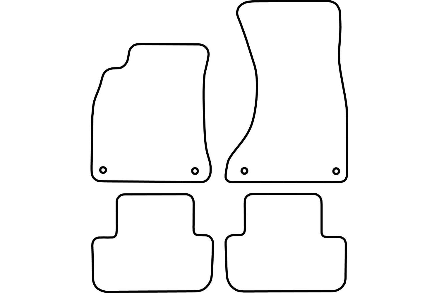 Car mats Audi A4 Avant (B8) lux. velour CarPartsExpert