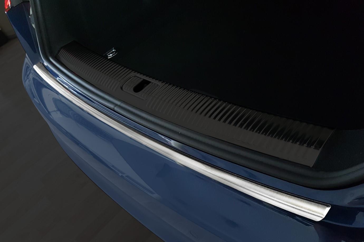 Rear bumper protector suitable for Audi A5 Sportback (F5) 2016-2024 5-door hatchback stainless steel brushed