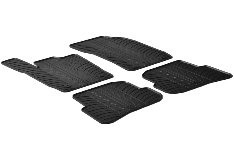 Car mats suitable for Audi A1 (8X) 2010-2018 3 & 5-door hatchback Rubbasol rubber