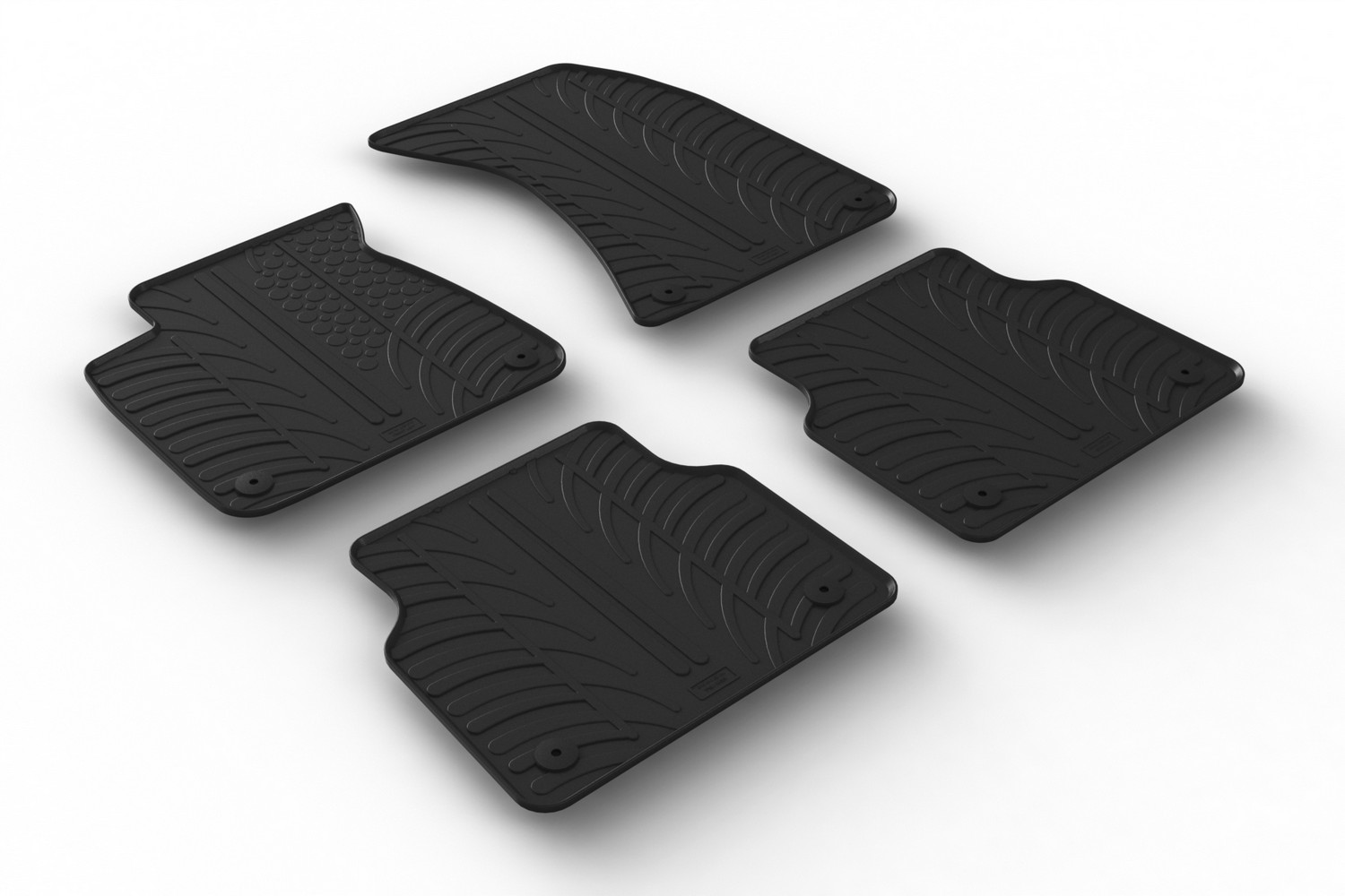 Automatten geschikt voor Audi A8 (D4) 2010-2017 4-deurs sedan Rubbasol rubber