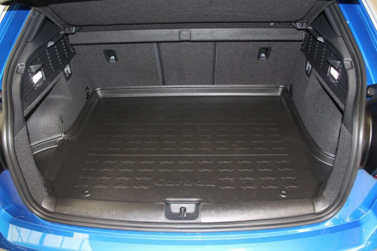 Boot mat Audi Q2 (GA) 2016-present Carbox Form PE rubber - black