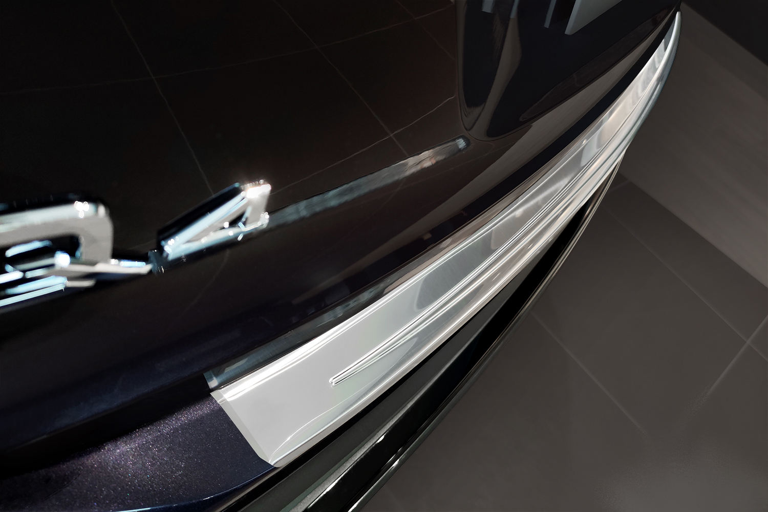 Bumperbeschermer Audi Q4 e-tron (FZ) 2021-heden RVS geborsteld