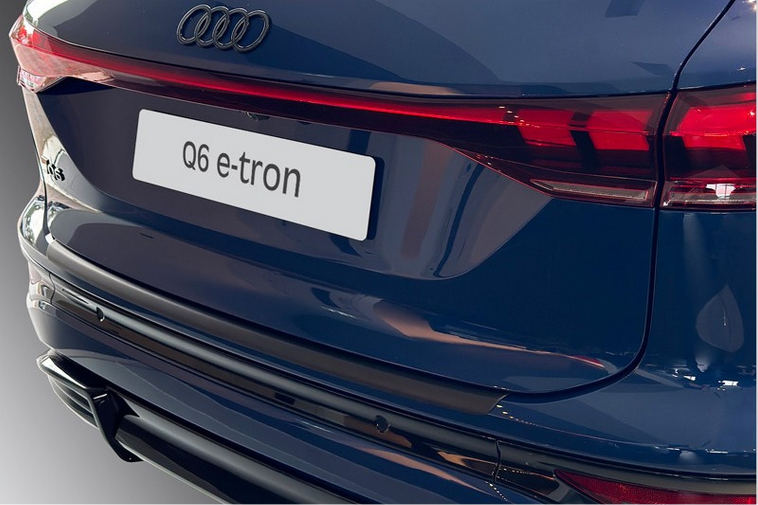 Protection de seuil de coffre convient à Audi Q6 e-tron (GF) 2024-présent ABS - noir mat