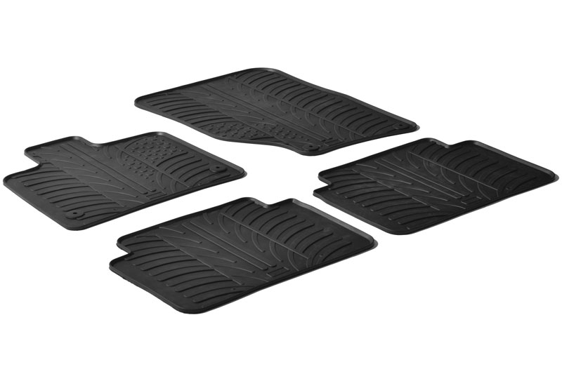 Car mats suitable for Audi Q7 (4L) 2006-2015 Rubbasol rubber