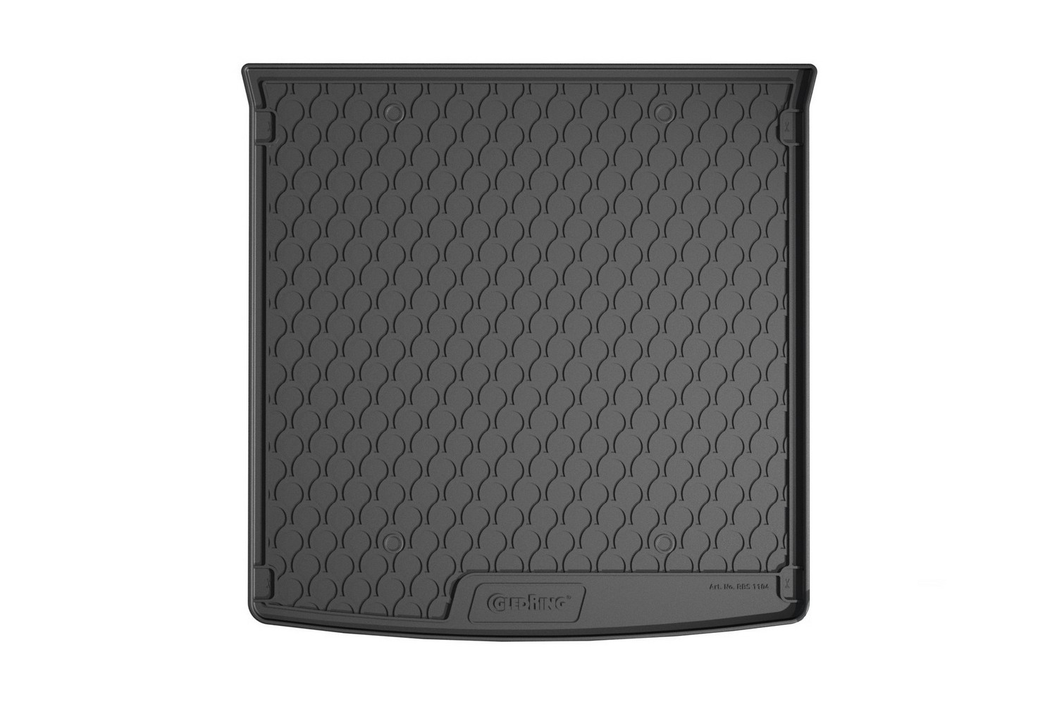 Boot mat suitable for Audi Q8 (4M) 2018-present anti slip Rubbasol rubber