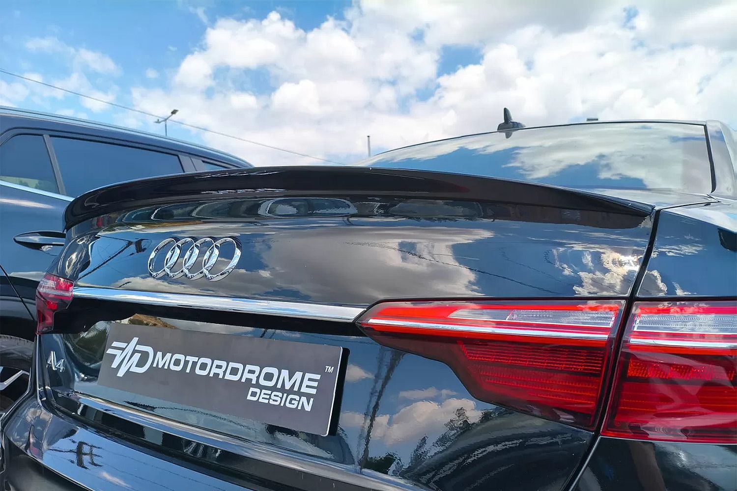 Lèvre de becquet de coffre convient à Audi A4 (B9) 2015-présent 4 portes tricorps