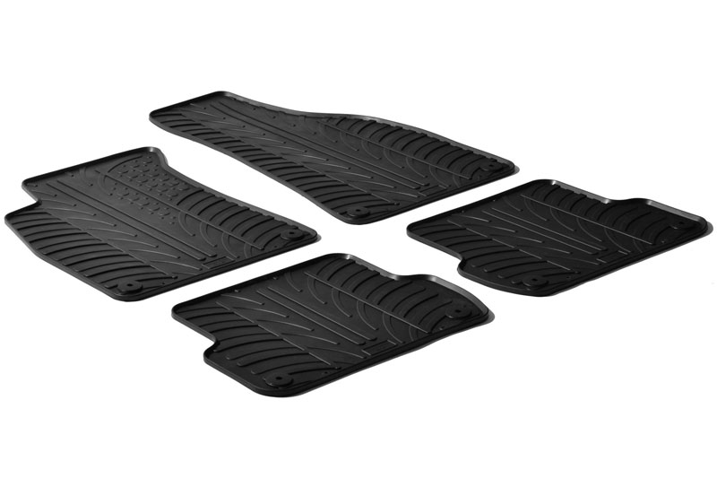 Fußmatten Audi A4 (B7) 2004-2008 4-Türer Limousine Rubbasol Gummi