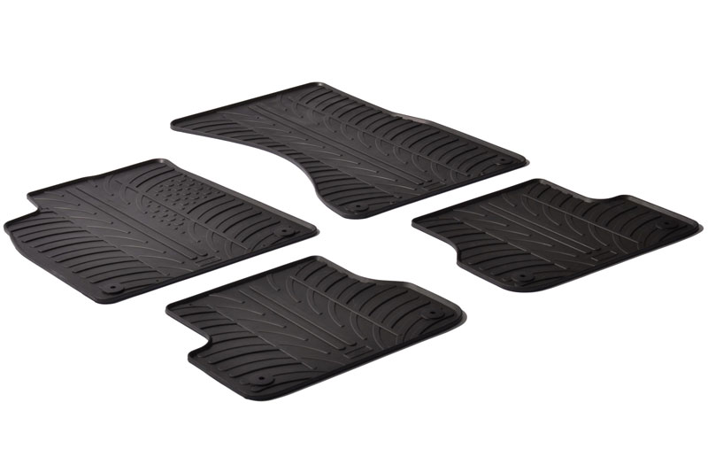 Car mats suitable for Audi A6 (C7) 2011-2018 4-door saloon Rubbasol rubber