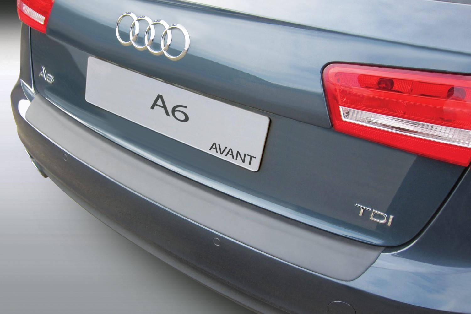 Bumperbeschermer Audi A6 Avant (C7) 2011-2014 ABS - matzwart