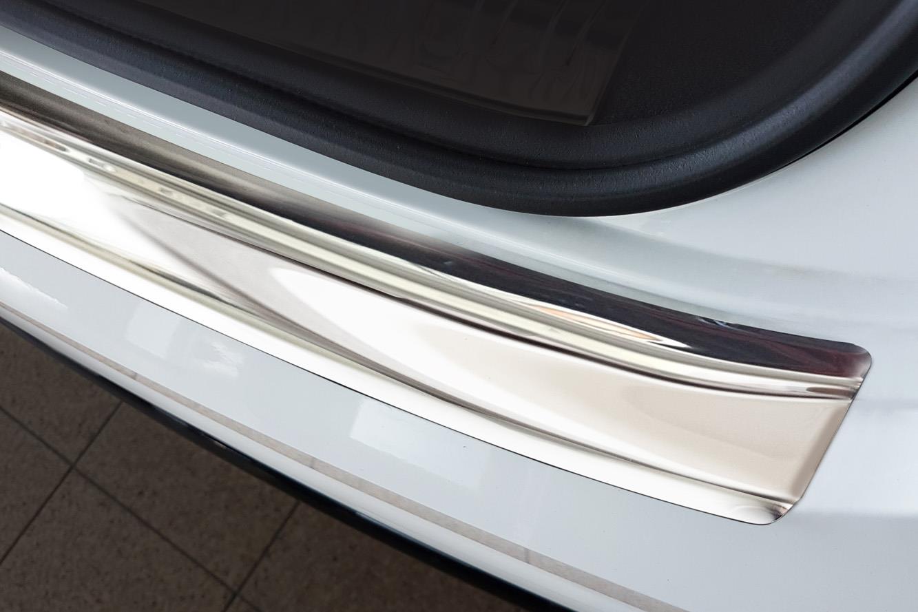 Rear bumper protector suitable for Audi Q8 (4M) 2018-present stainless steel high gloss