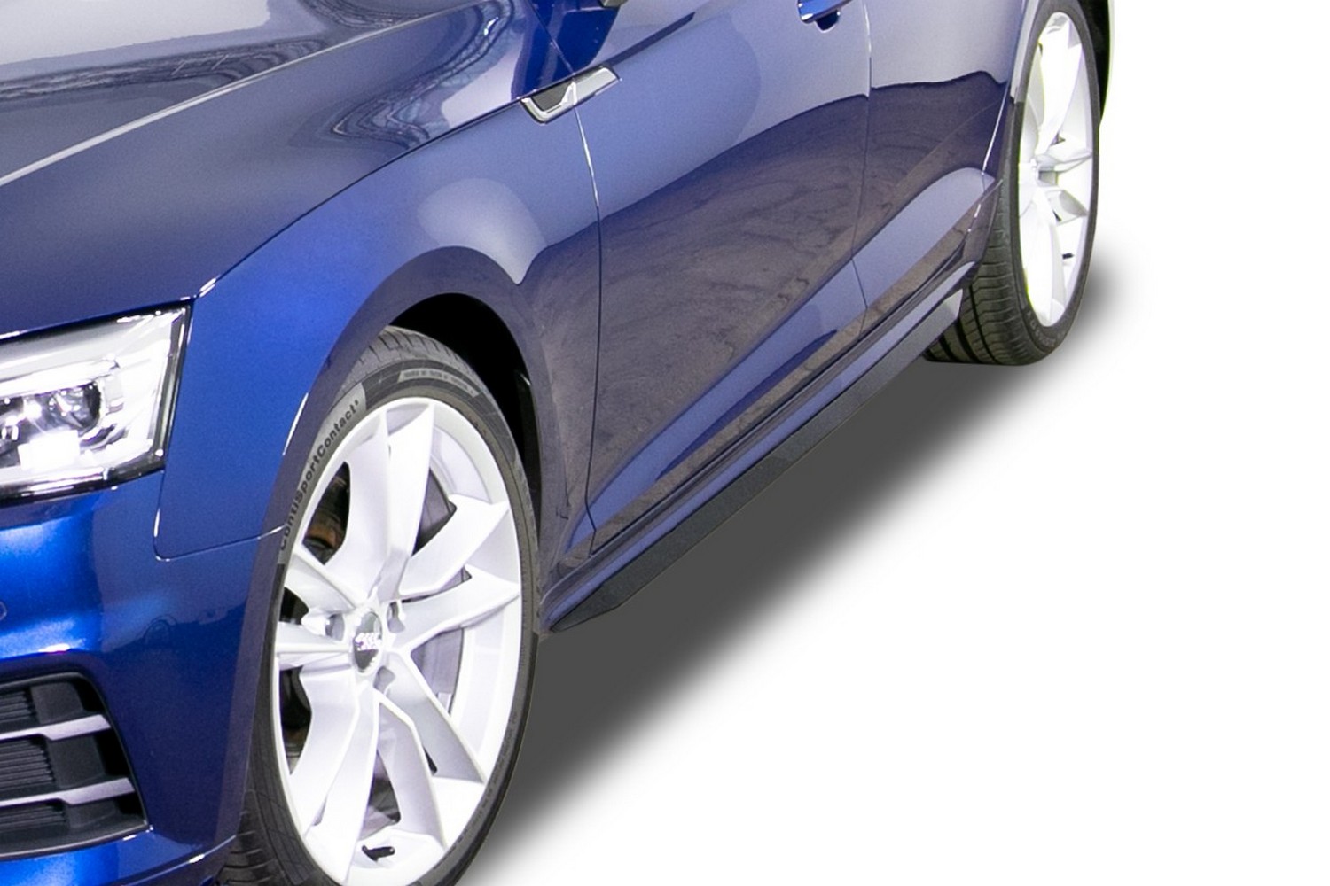 Side skirts suitable for Audi A5 Cabriolet (F5) 2016-2024 &#34;Slim&#34; ABS