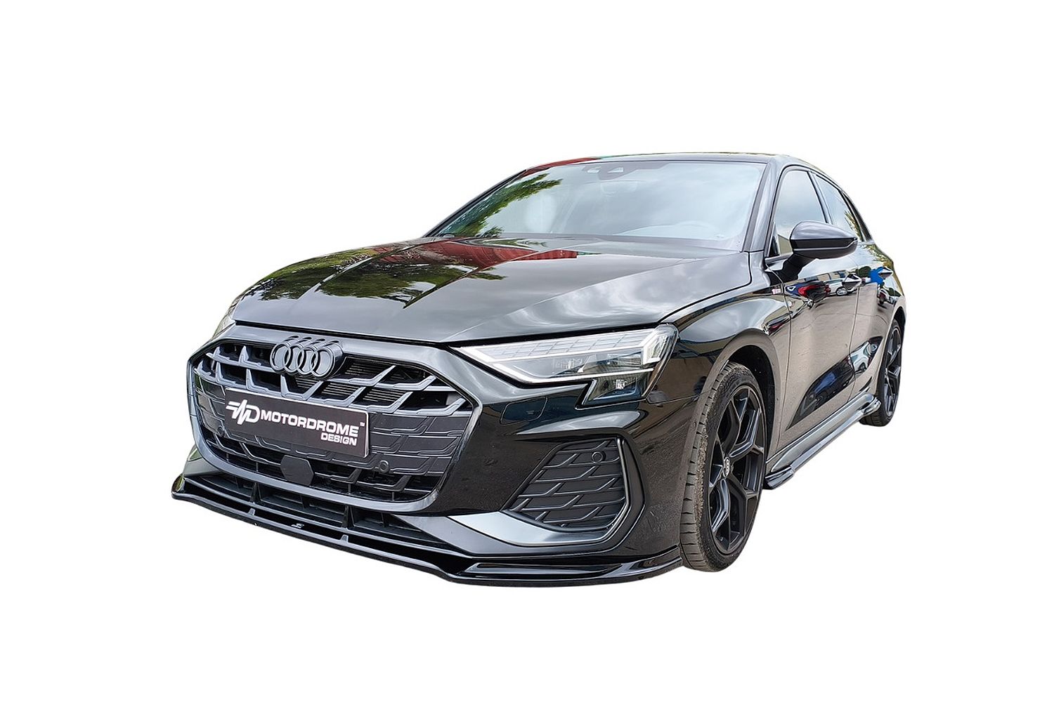 Front spoiler suitable for Audi A3 Limousine (8Y) 2020-present 4-door saloon ABS - painted (2)