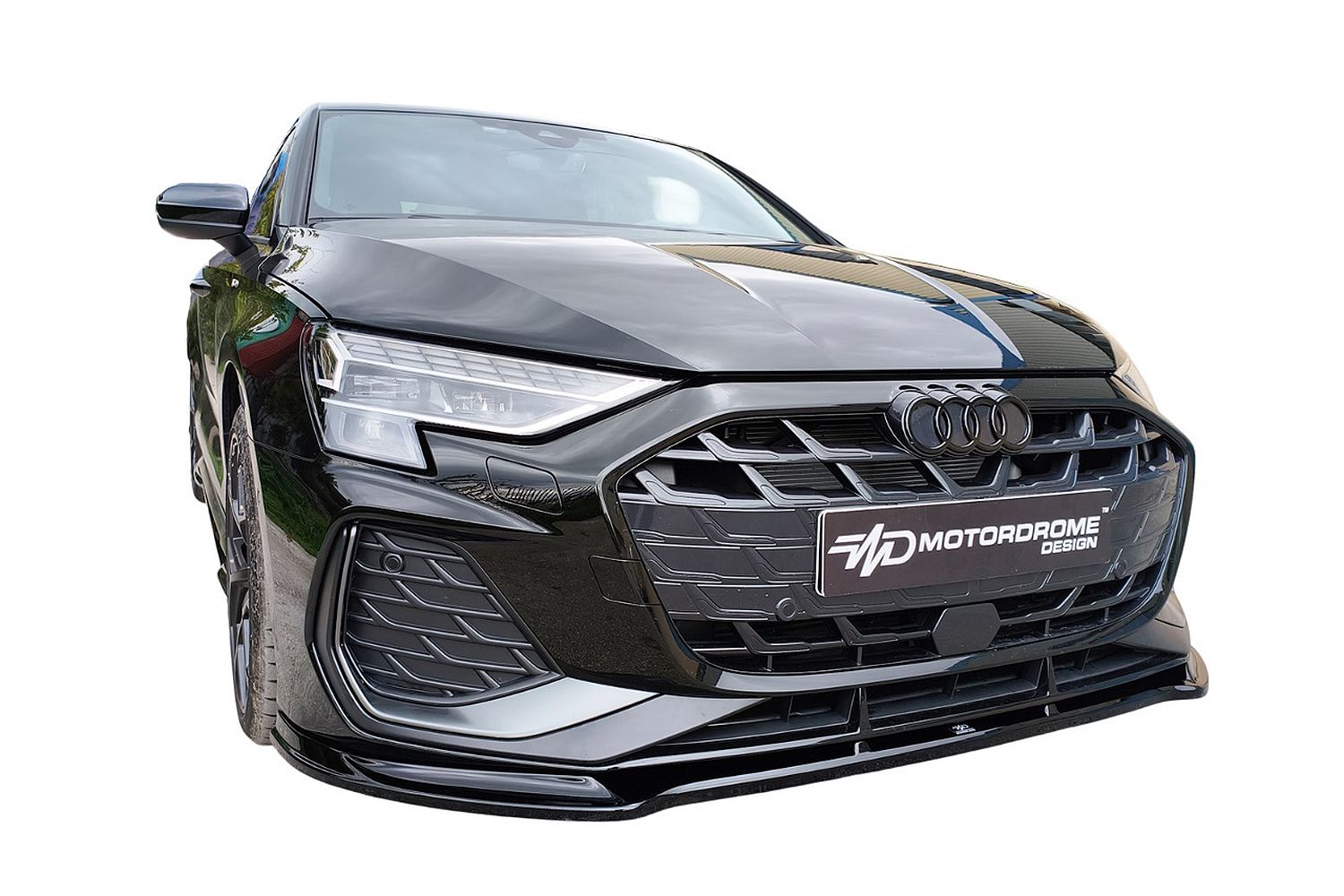 Front spoiler suitable for Audi A3 Limousine (8Y) 2020-present 4-door saloon ABS - painted (4)