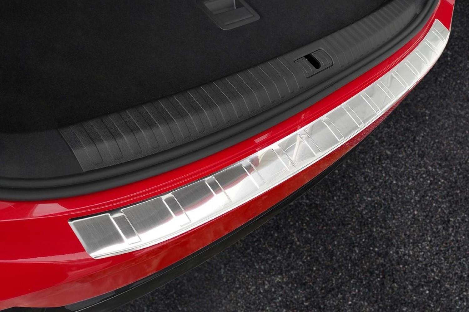 Rear bumper protector suitable for Audi Q3 Sportback (F3N) 2019-present stainless steel brushed
